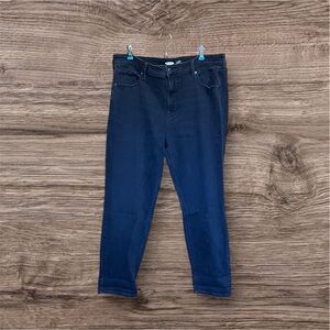 Highrise Power Slim Straight Jeans Dark Wash